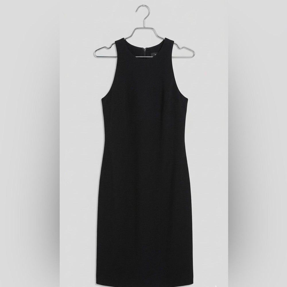 DKNY Donna Karan New York Black High-Neck Shift Mini Dress - Size 2